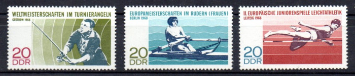 DDR 1968, Sport, serie neuzata, MNH