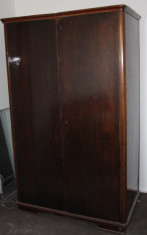 Sifonier din lemn masiv, cu 2 usi; Dulap de haine pentru dormitor foto