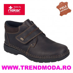 Ghete barbati piele naturala RIEKER B0293-25 maron (Marime: 41) foto