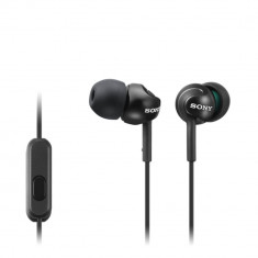 Casti intraauriculare cu microfon Sony MDR-EX110AP Negru foto