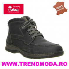 Ghete barbati piele naturala RIEKER 32332-45 gri (Marime: 42) foto