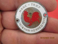 hane-traef 1978-han-herred-1978, emblema-Medalie foto