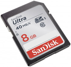 Card SDHC SanDisk Ultra 8GB UHS-I Negru foto