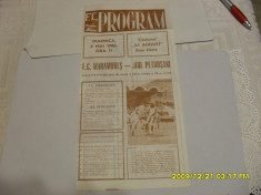 program FC Maramures B.M. - Jiul Petrosani foto