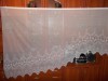 Perdea Alba Brodata Florala 6m x 1.45m Colturi, Rejansa Montata, Perdea Living Dormitor