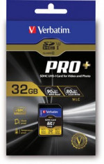 Card SDHC Verbatim Pro+ 32GB Pro UHS-I foto