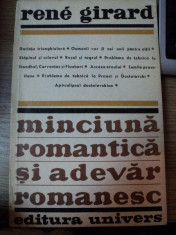 MINCIUNA ROMANTICA SI ADEVAR ROMANESC-RENE GIRARD,BUC.1972 foto