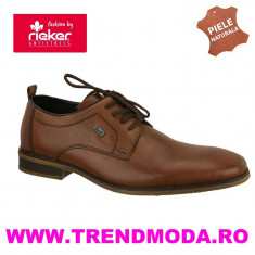 Pantofi barbati piele naturala RIEKER 10620-24 maro (Marime: 41) foto