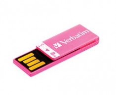 Stick USB 2.0 Verbatim Clip-It 8 GB Roz foto
