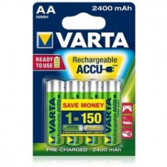 Varta - Acumulatori reincarcabili AA R6 2400 mAh, blister 4 buc. foto