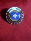 Insigna Eureka Youth League of Australia , metal si email ,d= 2,2 cm