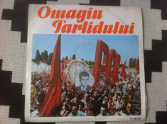 Omagiu Partidului 1921 1971 muzica corala patriotica disc vinyl lp exe 514 rar foto
