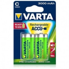 Varta - Acumulatori reincarcabili C 3000 mAh, blister 2 buc. foto