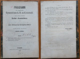 Programul Gimnaziului Protestant din Brasov , 1868 - 1869 , Brasov , 1869