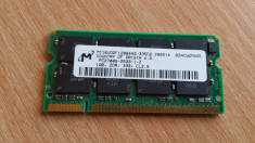 Memorie Laptop Micron Sodimm DDR1 1 GB 333 Mhz foto