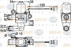 Supapa control, agent frigorific RENAULT TRUCKS Magnum AE 385ti.18 - HELLA 9XL 351 328-381 foto