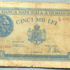 A1079 BANCNOTA-ROMANIA-5000 LEI-20DECEMVRIE1945-SERIA0367405-starea care se vede