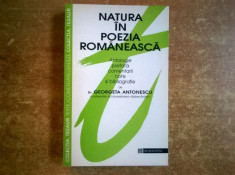Natura in poezia romaneasca {Colectia Tezaur} foto