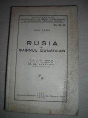 RUSIA SI BASINUL DUNAREAN -- Leon Casso ,1940 foto