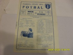 program Muresul Deva - F.C. Maramures