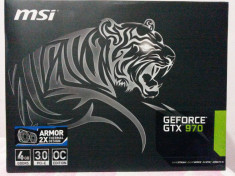 Placa video MSI GeForce GTX 970 ARMOR 2X OC 4GB DDR5 256-bit - NOUA foto