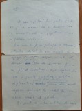 4 pagini manuscris al scriitorului avangardist , Geo Bogza , 1965 , avangarda