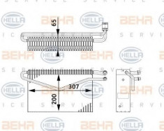 evaporator,aer conditionat MERCEDES-BENZ ACTROS MP2 / MP3 1832, L, LL - HELLA 8FV 351 211-761 foto