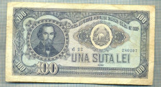 A1097 BANCNOTA-ROMANIA(RPR) - 100 LEI- 1952 -SERIA 280207 -starea care se vede foto