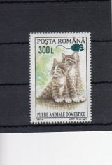 ROMANIA 2001 LP 1564 PUI DE ANIMALE 94 SUPRATIPAR MOUSE MNH foto