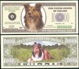 !!! SUA = FANTASY NOTE = COLLIE - 2006 - UNC / SERIA CAINI , WOOF