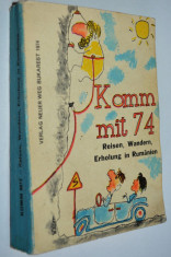 Almanah editat in lb. Germana Komm mit &amp;#039; 74 reclame jucarii, camioane, s.a. foto