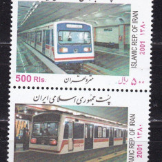 Iran 2001 Metrou trenuri MI 2874-75 MNH w38