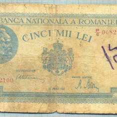 A1084 BANCNOTA-ROMANIA-5000 LEI-21AUGUST1945-SERIA0682100-starea care se vede