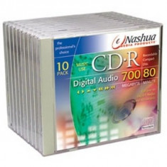 Nashua CD-R 16x Recordable Audio dedicate Home/Stand alone recorder (set 10 buc) foto