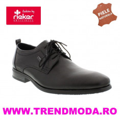 Pantofi barbati piele naturala RIEKER 10620-00 negru (Marime: 43) foto