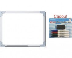 WHITEBOARD MAGNETIC 120x180 cm START Office + CADOU!!! (SET 4 MARKER WHITEBOARD + BURETE) foto