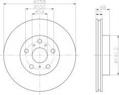 Disc frana TOYOTA CELICA hatchback 2.0 GT - PAGID 53627 foto