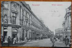 Bucuresti , Strada Lipscani , circulata , 1909 foto