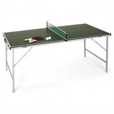 Klarfit King Pong, masa de ping-pong, plianta, verde foto