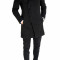 Palton iarna negru - palton barbati - palton slim fit - cod 7393