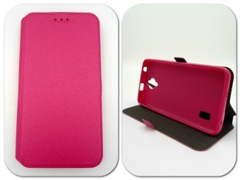 Husa FlipCover Stand Magnet Sony Xperia Z5 Compact Roz Husa FlipCover Stand Magnet Sony Xperia Z5 Compact Roz