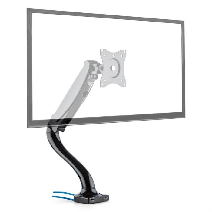 Auna LDT09-C012USB, suport de masă pentru monitor, LED-uri, LCD, 2 x USB, kit de asamblare foto mare Auna LDT09-C012USB, suport de masă pentru monitor, LED-uri, LCD, 2 x USB, kit de asamblare foto mare