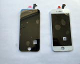 Pachet display iphone 6 plus albe negre + folie sticla fata bonus lcd