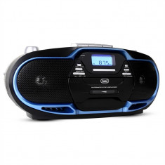 Trevi CMP - 574 Boombox CD MP3 USB casetofon AM / FM Radio albastru foto