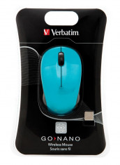 Verbatim Wireless Laser GO Nano Mouse Blue foto