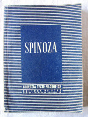 SPINOZA - COLECTIA TEXTE FILOZOFICE, 1952 foto