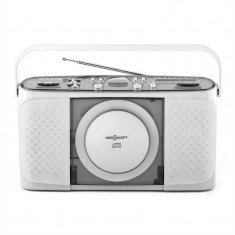 oneConcept Boomtown-Garden, CD player portabil, MP3, USB, radio foto