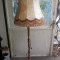 Lampadar vechi ,francez,din lemn,masiv ,cu abajur