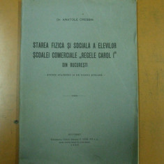 Starea fizica si sociala a elevilor scolii comerciale Carol I Bucuresti 1937 200