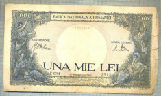 A1113 BANCNOTA-ROMANIA-1000 LEI-10 SEPTEMVRIE1941-SERIA 0781-starea care se vede foto